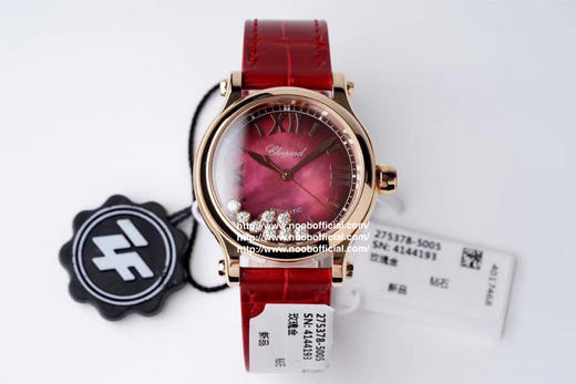 2021年新款！ZF强复刻之萧邦快乐钻石“中国红”，专柜新33mm全系火爆来袭！ZF瑞士精品级打磨还原正品1：1壳套.采用施华洛世奇水晶 .舞动的快乐钻 商品图3