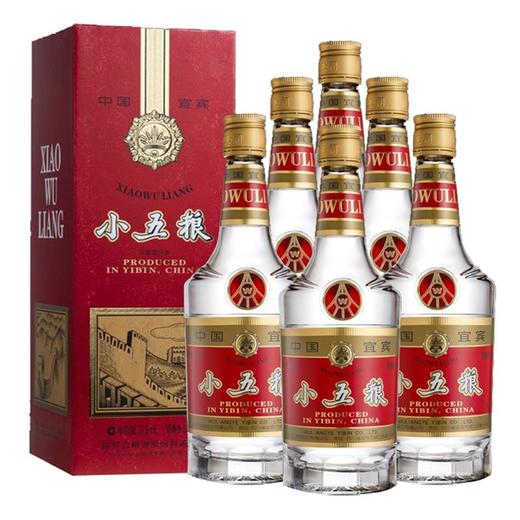 小五粮 股份 52度375ml浓香型白酒宜宾五粮液股份出品 375ml*6整箱装 商品图1