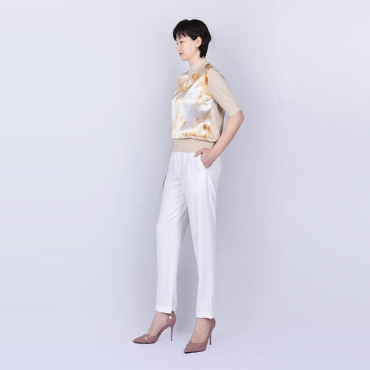 圣三利女装半高领拼接款针织衫SL121M03 商品图4