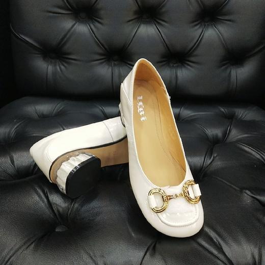 LFGJ 12002.新款小香风马衔扣粗跟单鞋 女 商品图4