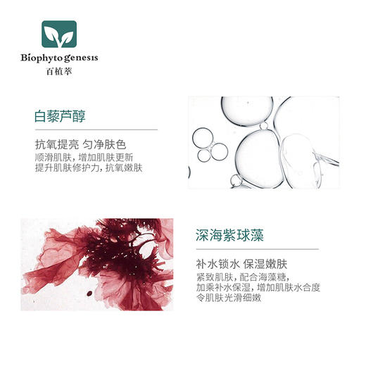 【百植萃】百植萃白藜芦醇亮肤补水保湿滋润抗氧菁粹面膜6片装修护肌肤 白藜芦醇面膜1盒 商品图2