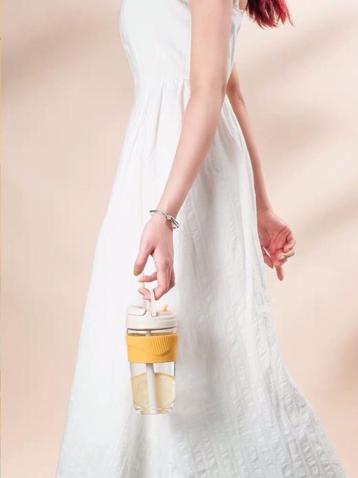 CAKA茶卡玻璃杯女水杯便携带吸管奶茶杯泡网红可爱双饮咖啡杯子男 商品图4