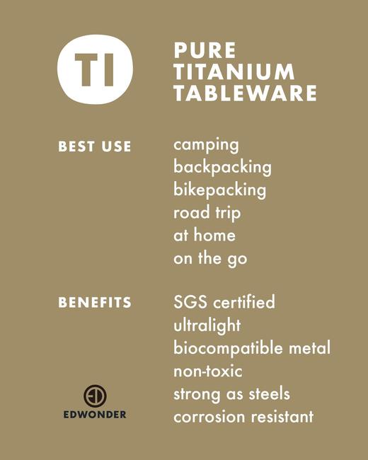 EdW 户外纯钛折叠勺叉 Ti 商品图4