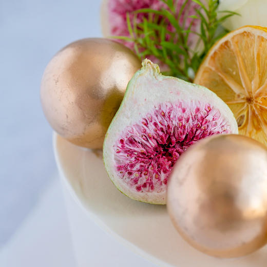 乳脂奶油蛋糕【5种夹心任选】小清新无花果白玫瑰蛋糕  乳脂奶油蛋糕015 生日蛋糕 大理同城送 商品图3