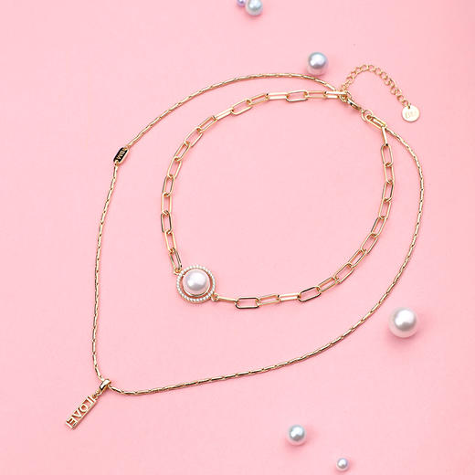 大英博物馆官方爱是永恒系列首饰珍珠项链戒指珐琅手镯简约创意 商品图3