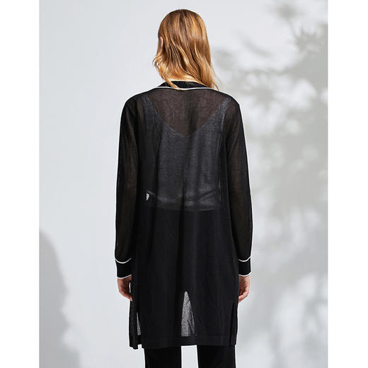 EITIE爱特爱春季新款通勤显瘦百搭舒适透气防晒针织开衫外套6101818 商品图4