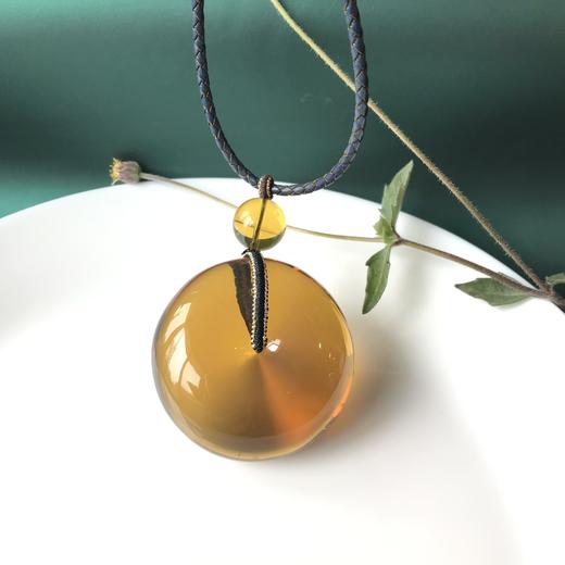 留春且住 收藏级超净透绿茶珀吊坠&手串 商品图0