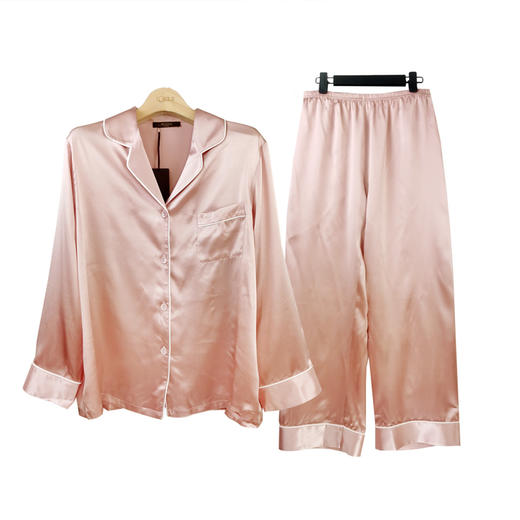 100%桑蚕丝上下套女长袖睡衣 家居服  8001714 商品图1