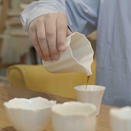 清如许优选｜霜白 瓜棱公道杯 分茶器 商品图0