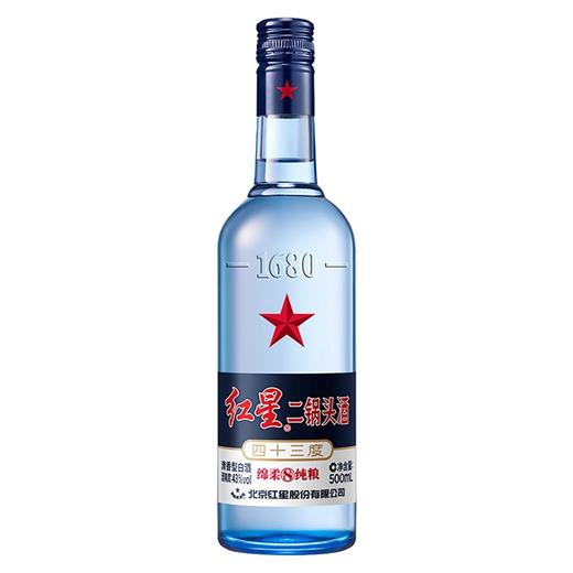 【红星】43度二锅头酒（绵柔8陈酿）500ml 商品图0