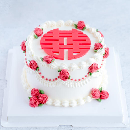 牛奶奶油蛋糕 喜蛋糕 婚礼蛋糕 牛奶奶油蛋糕13  大理同城送 商品图3