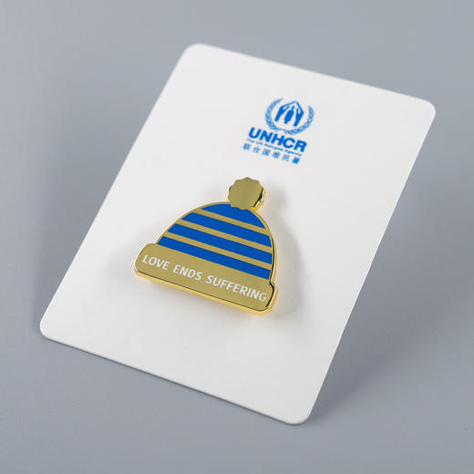 一份心意：温暖毛线帽胸针 商品图0