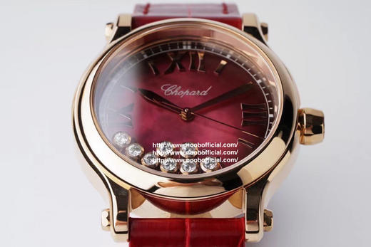 2021年新款！ZF强复刻之萧邦快乐钻石“中国红”，专柜新33mm全系火爆来袭！ZF瑞士精品级打磨还原正品1：1壳套.采用施华洛世奇水晶 .舞动的快乐钻 商品图2