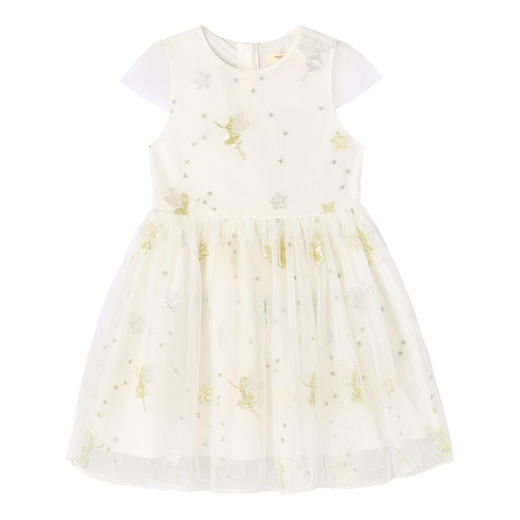 【女童公主网纱裙】夏季新品女宝无袖拼接印花裙亮片绣花A字裙 商品图7