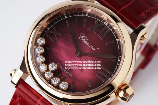 2021年新款！ZF强复刻之萧邦快乐钻石“中国红”，专柜新33mm全系火爆来袭！ZF瑞士精品级打磨还原正品1：1壳套.采用施华洛世奇水晶 .舞动的快乐钻 商品图0