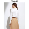 VIMAGE纬漫纪春季新款通勤气质简约直筒显瘦百搭衬衫上衣女VA2109115 商品缩略图3