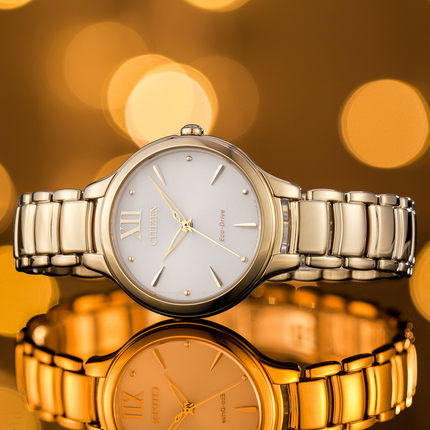 西铁城日本官方正品光动能潮流简约柔美手表女表EM0553-85A 商品图1