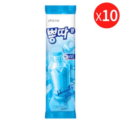 【捆绑】宾格瑞 蹦跶苏打味棒棒冰130ml*10 【묶음】빙그레 뽕따소다맛130ml*10 商品图0