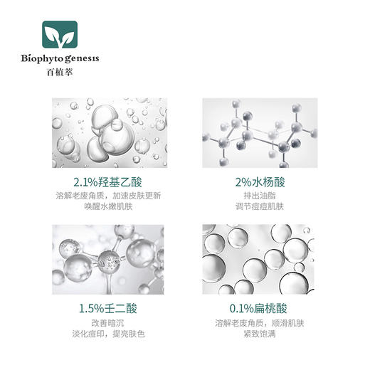 【百植萃】百植萃复合果酸焕颜面膜50ml淡化痘印清洁毛孔水杨酸面膜刷酸去角质疏通毛孔 商品图3