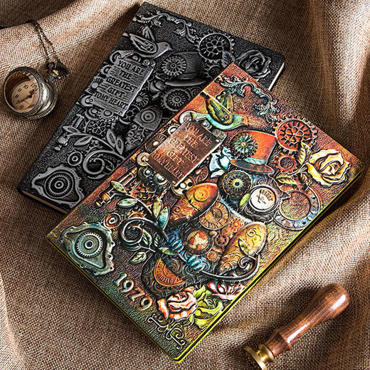 卡杰立体浮雕笔记本100张彩色A5 商品图2