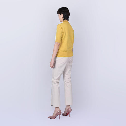 圣三利女装半高领拼接款针织衫SL121M03 商品图2