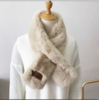 仿獭兔毛围巾女韩版纯色加长皮 商品缩略图0