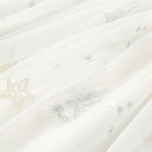 【女童公主网纱裙】夏季新品女宝无袖拼接印花裙亮片绣花A字裙 商品图5