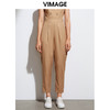 VIMAGE纬漫纪春季新款洋气通勤显瘦百搭复古小脚西装长裤女裤VA2105115 商品缩略图4