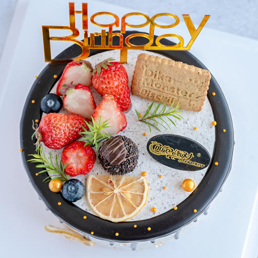 牛奶奶油蛋糕 巧克力围边小清新蛋糕 饼干草莓费列罗 牛奶奶油蛋糕15 大理同城送 商品图3