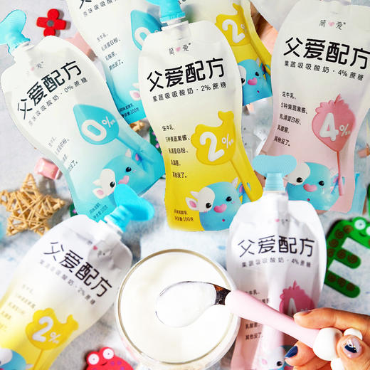简爱零添加父爱4%果蔬酸奶100g 商品图8