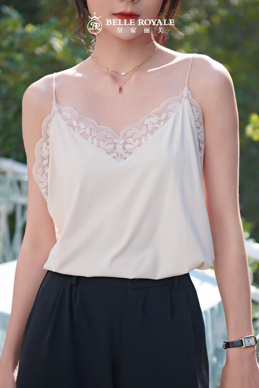 皇家丽美蕾丝吊带时尚百搭薄款背心BXD5042 商品图4