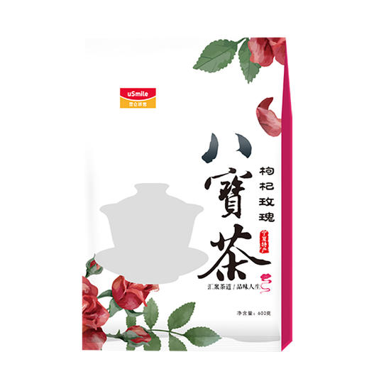 昆仑好客 枸杞玫瑰八宝茶 600g*2袋 商品图1