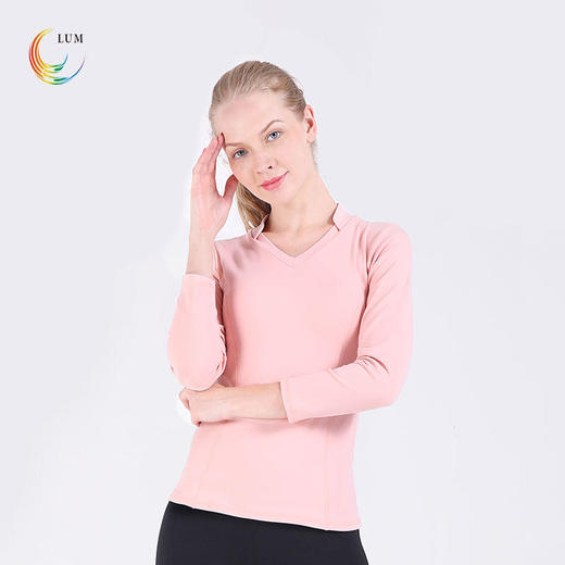 LUM39053露檬瑜伽长袖锦纶面料（含胸垫） 商品图0