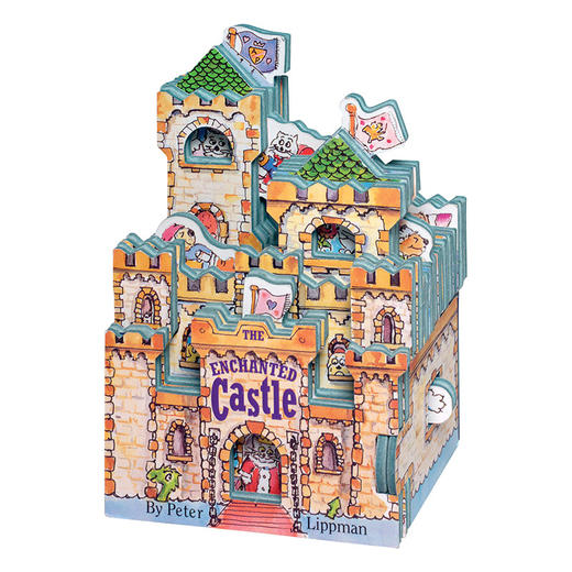 迷你屋系列 魔法城堡 英文原版 Mini House The Enchanted Castle 睡美人 猫公主 奇幻城堡 纸板造型玩具书 英文版进口英语书籍 商品图0