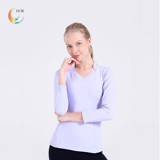 LUM39053露檬瑜伽长袖锦纶面料（含胸垫） 商品图2