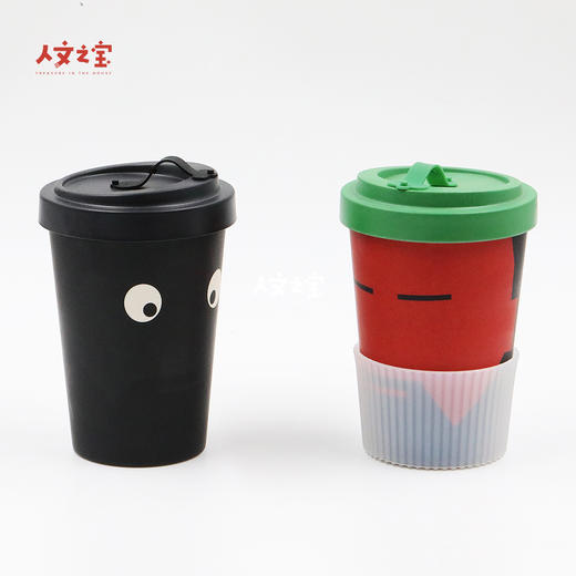 【人文之宝】三国系列 · 张飞关羽便携环保杯 商品图1