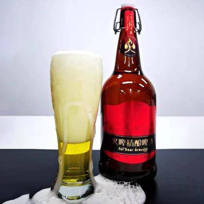 火啤精酿11°P德式风味啤酒 一箱6瓶，每瓶1升 商品图1