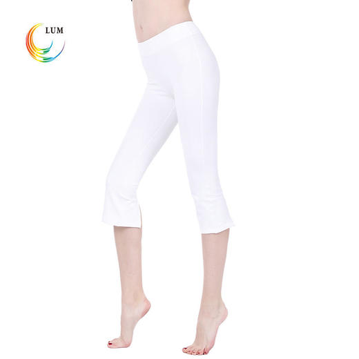 LUM79127露檬直筒开叉瑜伽七分裤 商品图1