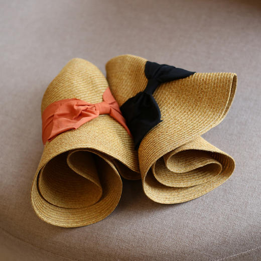 【有效对抗有害UV紫外线！】UVcut草帽女 明星同款 可折叠防晒帽子 夏天沙滩遮阳太阳帽 商品图2