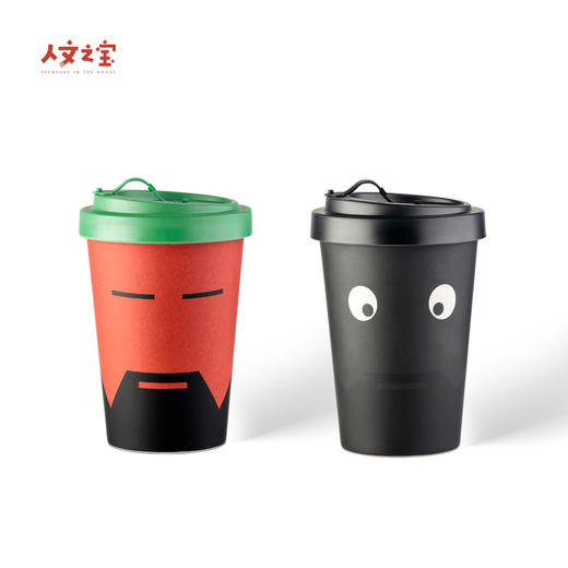 【人文之宝】三国系列 · 张飞关羽便携环保杯 商品图0