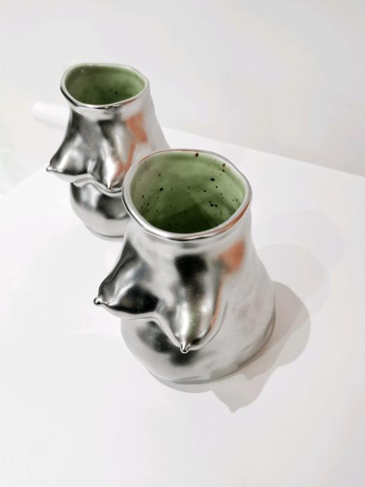 Yezi/人体手工陶瓷杯 银色 商品图8