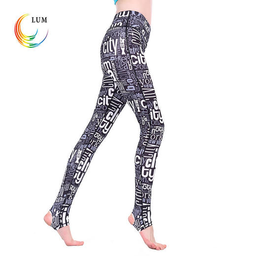 LUM8967露檬瑜伽专业瑜伽长裤印花踩脚裤 商品图0