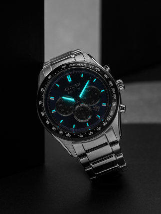 西铁城日本官方正品光动能时尚潮流不锈钢表带防水男表CA4454-89L 商品图2