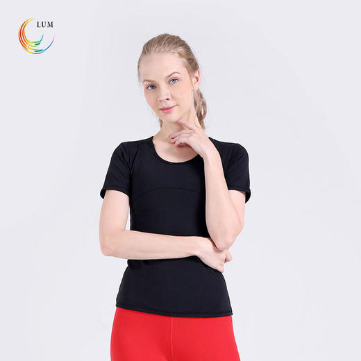 LUM39052露檬瑜伽短袖锦纶面料（含胸垫） 商品图2