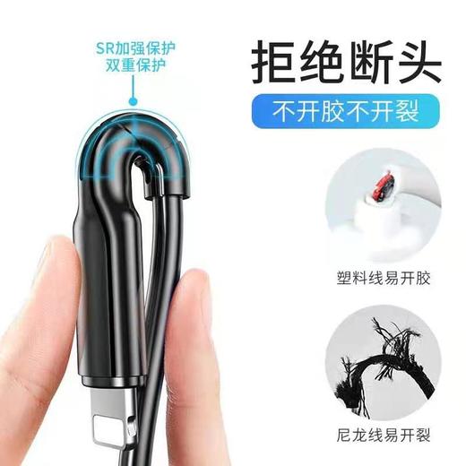 【数据线】数据线三合一手机快充一拖三适用苹果安卓 商品图3