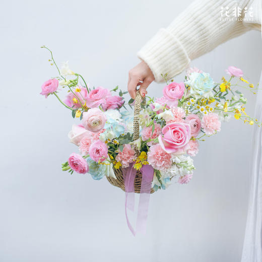 《小时光》-母亲节自然风花篮 商品图2