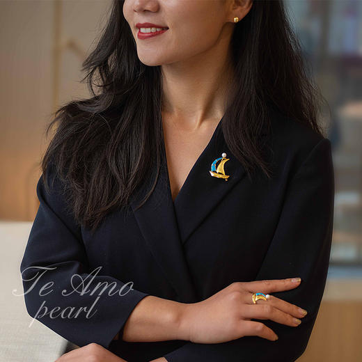 【扬帆起航】珍珠胸针/吊坠 商品图4