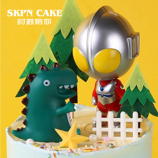 奥特曼 儿童生日蛋糕（一个怪兽） 商品图2