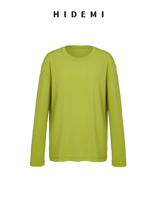 HIDEMI 呼吸感套装  长袖T恤/百褶裙 牛油果绿/夜空蓝 商品图6