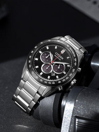 西铁城日本官方正品光动能时尚潮流不锈钢表带防水男表CA4454-89L 商品图4